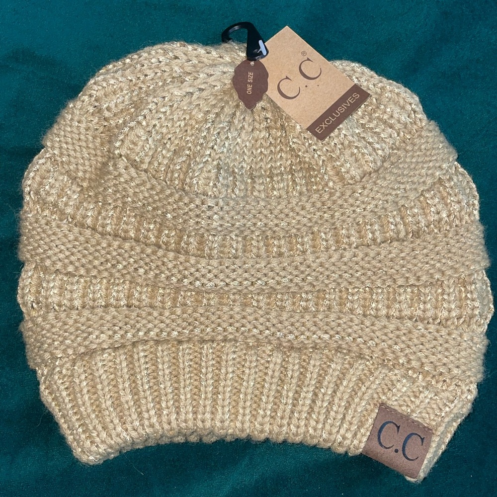Metallic Mixed Yarn C.C Beanie